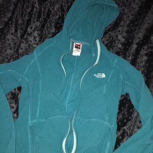 The North face zip up hoodie